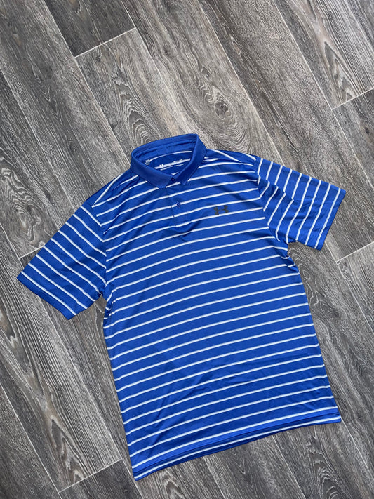 Under armour polo shirt - blue striped